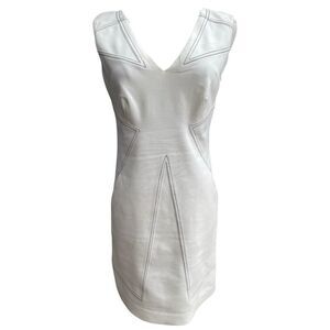 Laundry by Shelli Segal White British Flag Design Dress Size Small